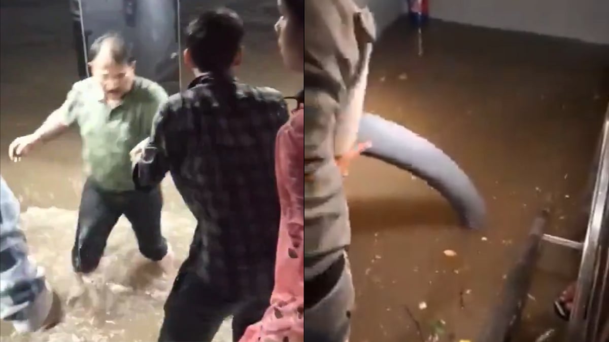 Visuals from flooded basement of Delhi coaching centre - X